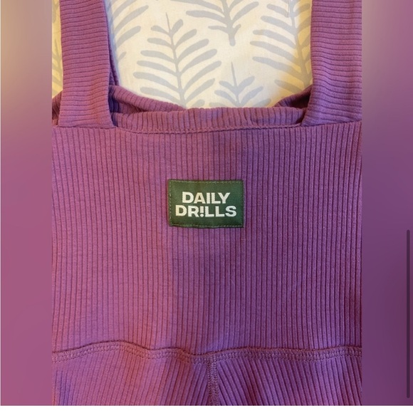 Daily Drills ribbed purple onesie romper size S - Picture 7 of 7